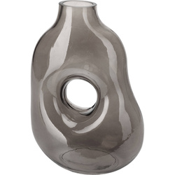 Könnycsepp vázaszáraz fűhöz, sötét üveg, 25 cm