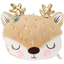 Rénszarvas plüsspárna, 28 x 25 x 10 cm