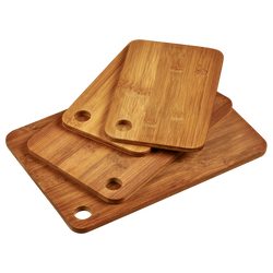 4 darabos sötét bambusz vágódeszka szett