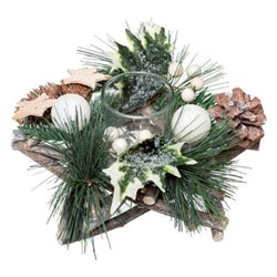 Karácsonyi dísz gyertyára