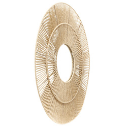 Dísztükör szövött keretben MARAL, Ø 75 cm