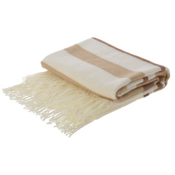 Fringes takaró, csíkos, akrilból, 130 x 160 cm