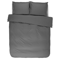 Szürke színű pamut szatén ágynemű, holland ágynemű, Essenza, 200 x 220 cm