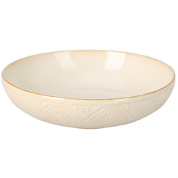 Kerámia mélylemez hornyolt mintával, Ø 20 cm