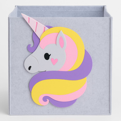 Filc játéktartó MOLKI, 30 x 30 x 30 cm