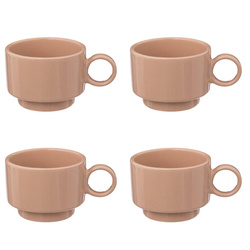 RETRO 4 darabos eszpresszó csésze készlet, 100 ml