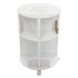 Kerek gyerekkönyvespolc, Atmosphera for Kids, rózsaszín