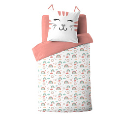 Gyerek ágynemű macska mintával, CHAT, 140 x 200 cm