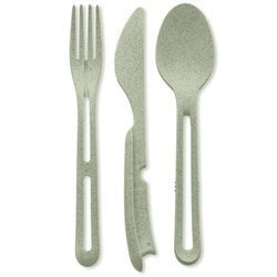 Turisztikai evőeszközkészlet KLIKK ORGANIC, KOZIOL, organikus zöld