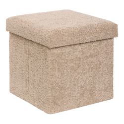 SOANA összecsukható puff, 38 x 38 cm, taupe