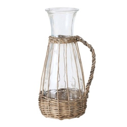 Venuto üveg kancsó, fonott fogantyúval, 1100 ml