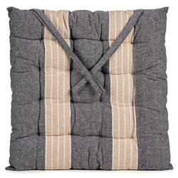 NOMO csíkos, 40 x 40 cm méretű, kötözhető székpárna