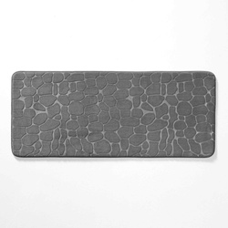 Hosszúkás fürdőszobai szőnyeg dombornyomott mintával, 50 x 120 cm