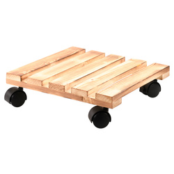 Mobil virágtartó állvány, fenyőfa, 100 kg