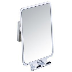 QUADRO kozmetikai tükör, Vacuum-Loc, páramentes WENKO, ezüst