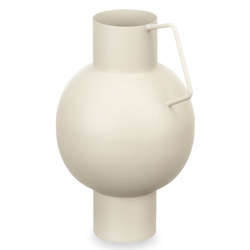 Fém váza pasztell színben, magassága 23 cm