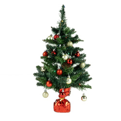 LED dísz, díszített karácsonyfa, 50 cm