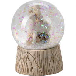 Hópehely gömb állattal, Ø 4,5 cm