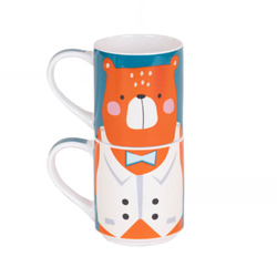 Ajándékcsomag: 2 porcelánbögre gyermekeknek, 2 x 265 ml