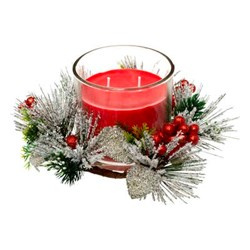 Ünnepi dísz gyertyával, 270 g