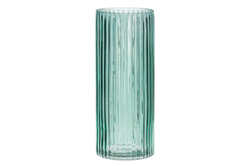 Csíkos üvegváza, 29,5 cm
