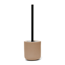 Fekete nyelű toalettkefe kerámia tartóval, MAMBO