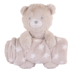 Polár takaró kabalával, 75 x 100 cm