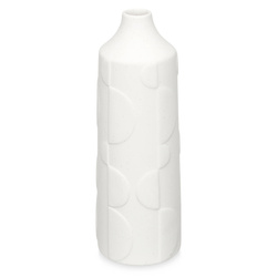 CIRKUSZ kerámia váza, fehér, 30 cm