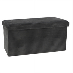 Hosszúkás puff, kordbársonyból, 76 x 40 x 38 cm