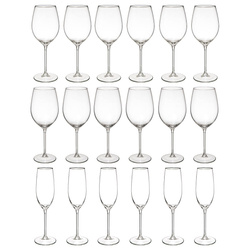 LINA pohárkészlet, 3 féle, 18 darab