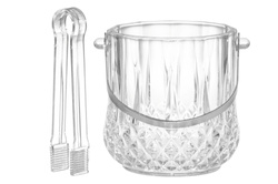 Üveg jégvödör fogóval, Ø 13,5 cm