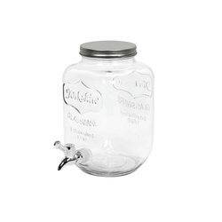 Üveges gyümölcsleosztó és italadagoló, 4 L