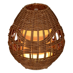 Színváltós Lour illóolaj diffúzor, rattan burkolatban, 250 ml