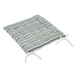 MICAH kötött székpárna, pamut, vintage minta, 38 x 38 cm