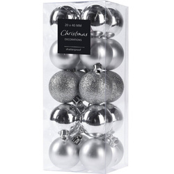Karácsonyi díszek, Ø 4 cm, 20 darab