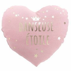 DANSEUSE ETOILE szív alakú díszpárna, 37 x 40 cm