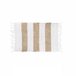 SAGANE fürdőszobai szőnyeg, juta/poliészter, 50 x 80 cm