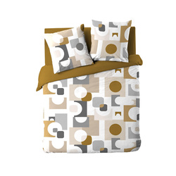 Geometrikus mintás ágynemű szett, GEOMELO, 240 x 220 cm