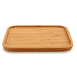 Tálca snackek tálalásához, négyzet alakú, bambusz.