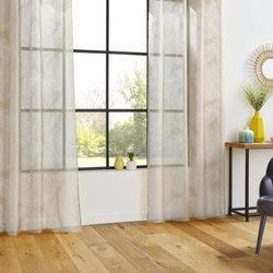 LEAF függöny nappaliba, 140 x 240 cm, levélminta