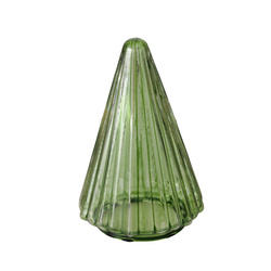 TOVLA karácsonyfa, átlátszó üvegből készült figura, 9,5 cm