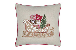 Karácsonyi nyomtatott párna, 45 × 45 cm