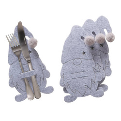 Filc evőeszköztartók GNOMY, 4 db.