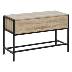 ALIAJ loft cipőtartó szekrény, ülőke + tároló, 76,5 x 30 x 48 cm