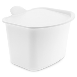 Szerves hulladékgyűjtő, BIBO szemetes, kis szemetes, 3 l, KOZIOL, pamut fehér