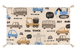 Pamut szőnyeg kamionos mintákkal, 70 x 120 cm