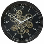 Fali óra látható mechanizmussal, Ø 37 cm