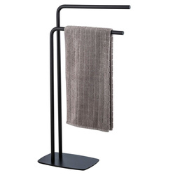 Két lépcsős törölközőtartó, fekete, IRIA, WENKO