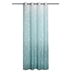 Holdfény mintás függöny 140 x 260 cm, kék