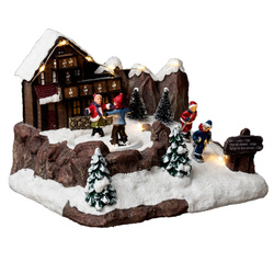 Karácsonyi jászol Jégpálya, LED világítással